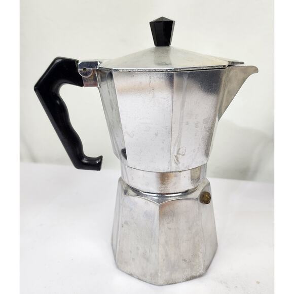 Vintage Hoan Cafe Espresso 3-6 Cup Coffee Maker Bakelite Handle Italy-in box MCM - Picture 4 of 5